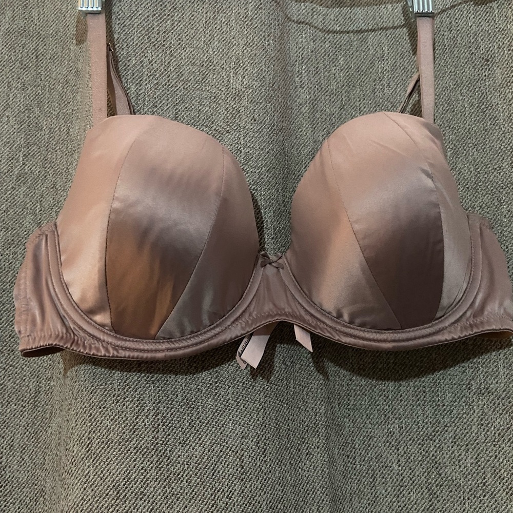 Victoria's Secret Satin Padded Underwire Bra - Dusty Mauve